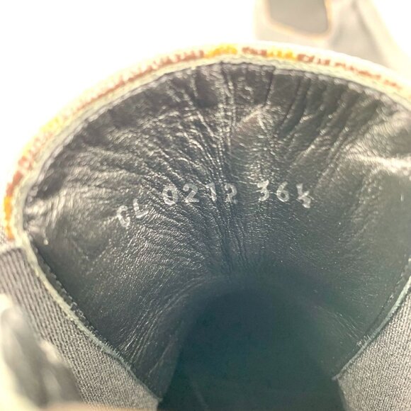 Louis Vuitton Black Leather Mid-Calf Boots 36.5 Thick Sole Slight Wear - Picture 9 of 9